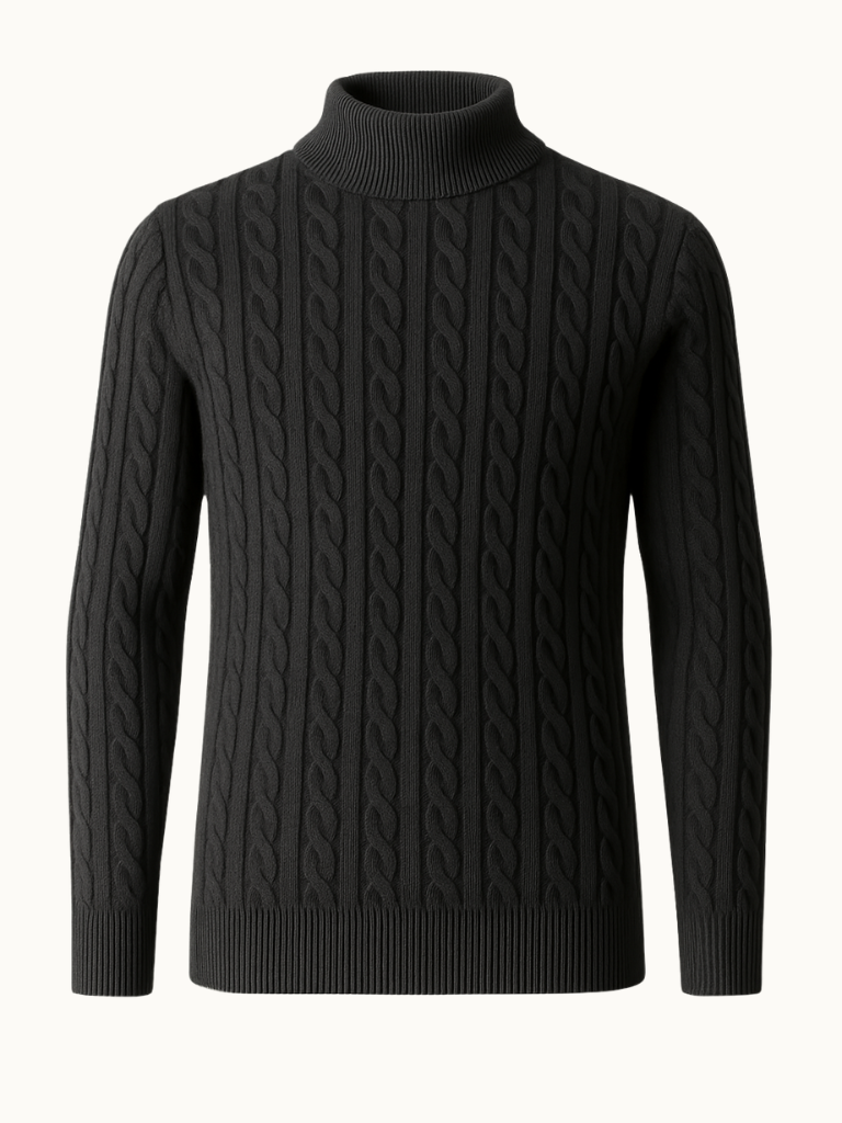 Ribbed Turtleneck Sweater