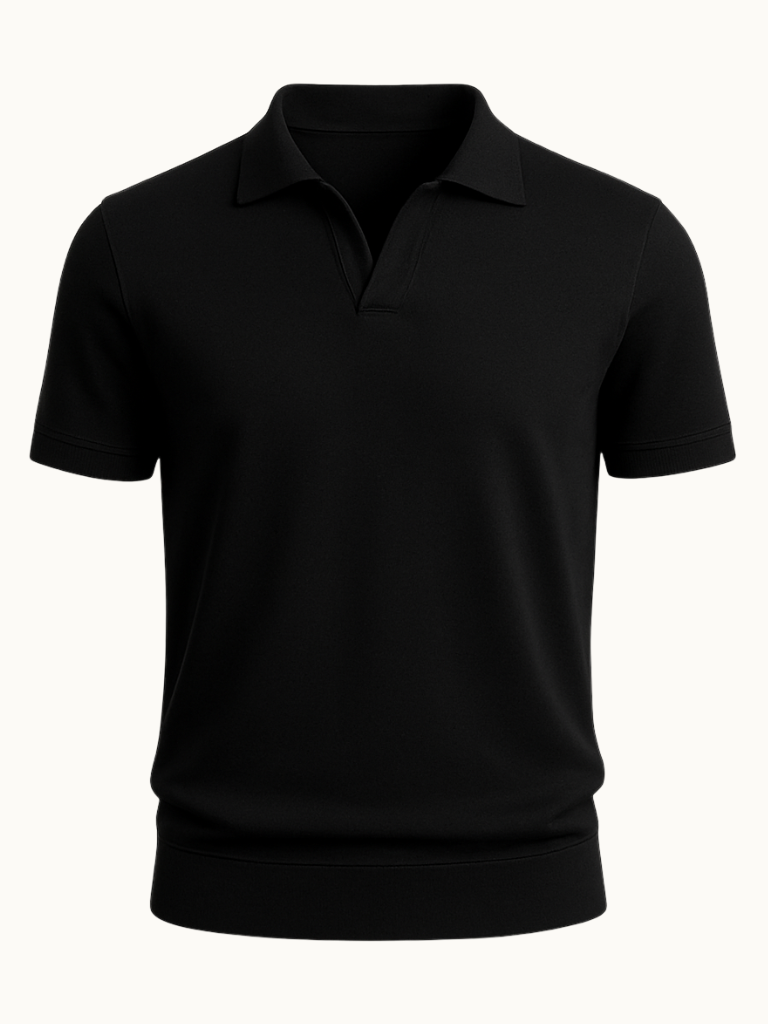 V-Collar Polo Shirt