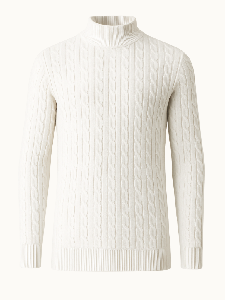 Ribbed Turtleneck Sweater