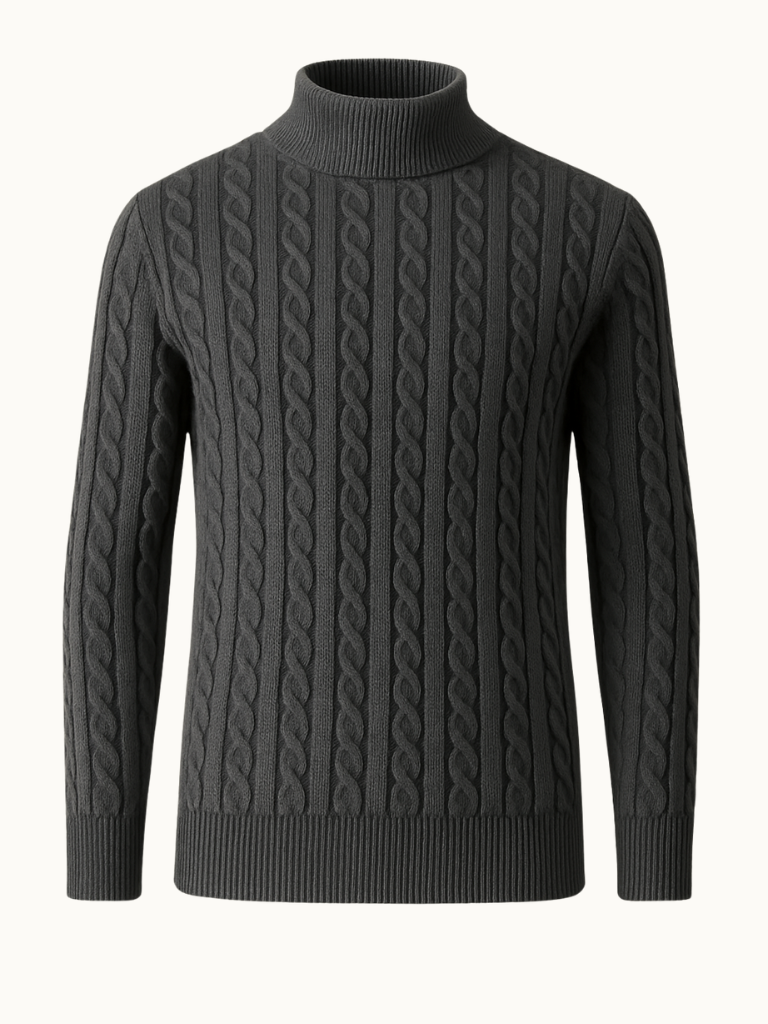 Ribbed Turtleneck Sweater