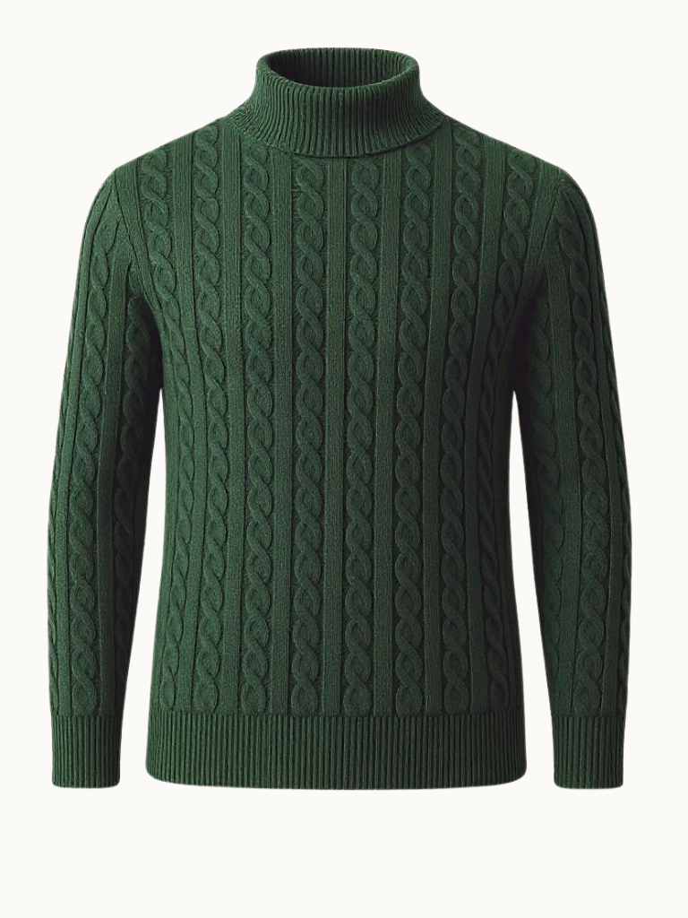 Ribbed Turtleneck Sweater