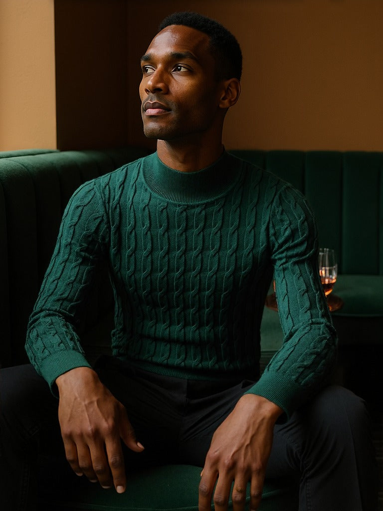 Ribbed Turtleneck Sweater
