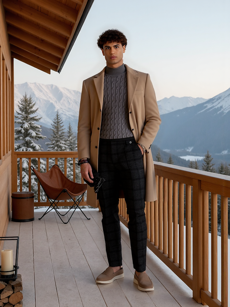 Ribbed Turtleneck Sweater